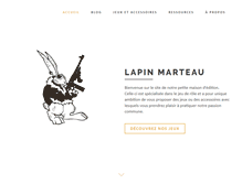 Tablet Screenshot of lapinmarteau.com